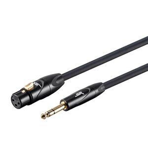 Monoprice 10ft XLR Female 1/4in TRS Male Cable 16 AWG SR Series Gold Plated